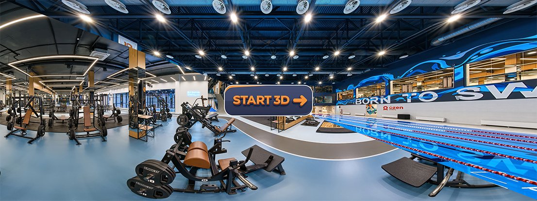 3D тур фитнес-клуба в Астане - 
